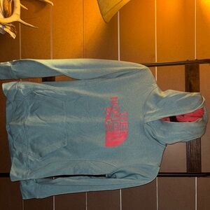 The North Face Aqua Hoodie with Salmon Logo